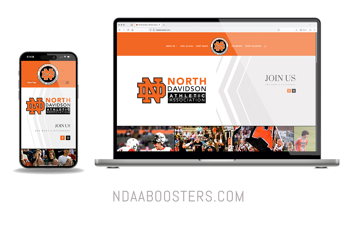 NDAA Boosters Website Design by KLICKdesign